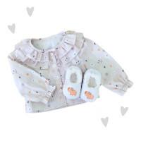 Camisa Maitê manga longa floral