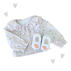 Camisa Maitê manga longa floral