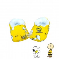 Pantufinha Ariel Snoopy amarelo