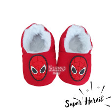 Pantufinha Ariel vermelho Homem Aranha