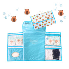 Trocador portátil capivara azul Trocador portátil capivara azul