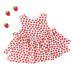 Vestido Bianca branco morango Vestido Bianca branco morango